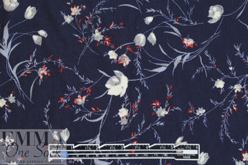 CA designer viscose woven - midnight floral