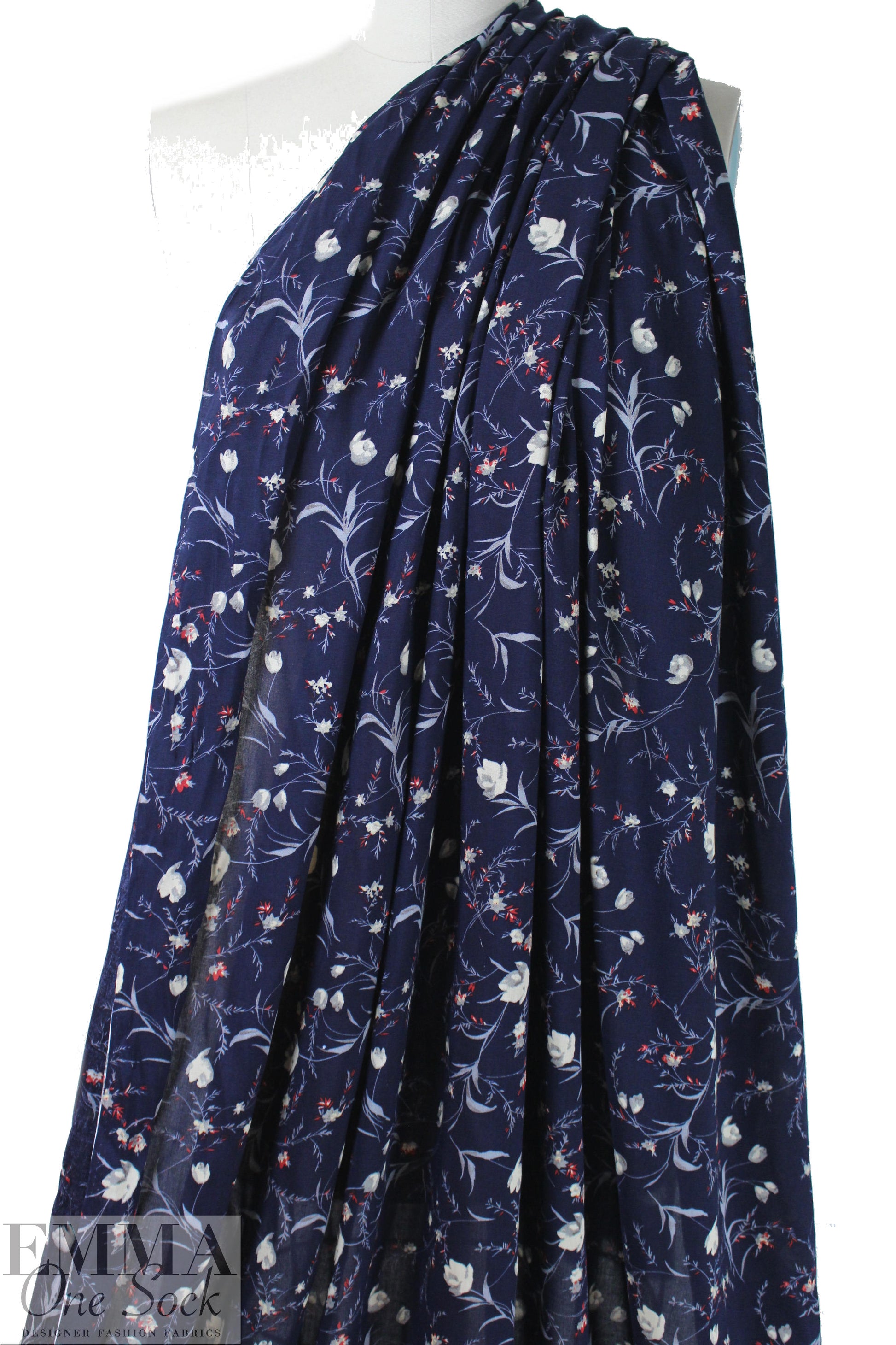 CA designer viscose woven - midnight floral