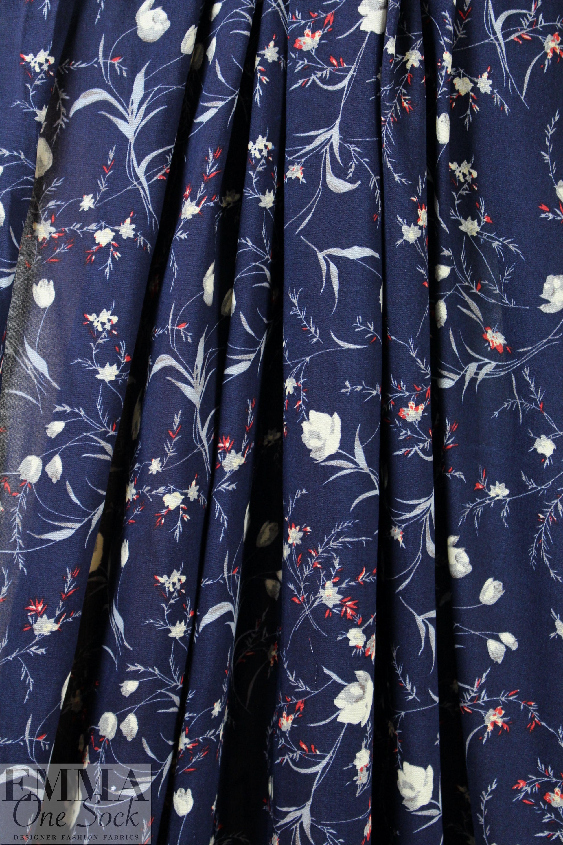 CA designer viscose woven - midnight floral