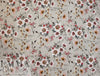 NY designer pale khaki floral textured viscose challis .625 yds