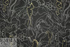 NY designer 'doodle bird' drapey viscose sheer woven
