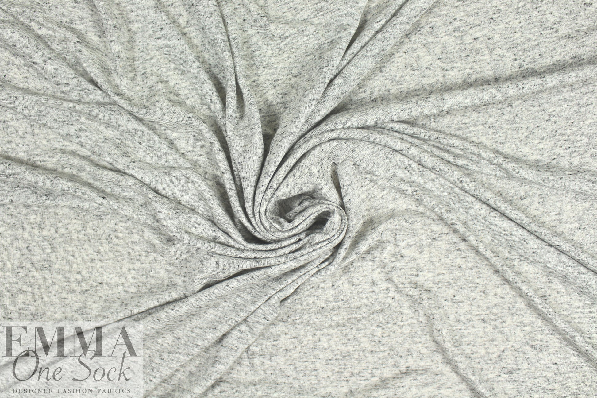 NY designer featherweight rayon knit - light gray 1 yard