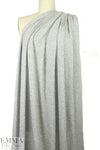 NY designer featherweight rayon knit - light gray 1 yard