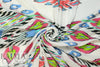 famous designer viscose panel - white southwest 1.25 yds