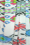 famous designer viscose panel - white southwest
