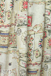 NY designer travel diary brushed silk woven 1.25 yd