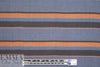 Italian yarn-dyed stripe woven - denim/terracotta