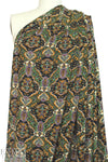Anna Su! decorative medallion drapey viscose crepe 2 yd