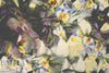 Italian layered floral abstract viscose crepe woven 1 yard