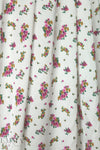Italian light and drapey viscose satin floral  1.5 yd