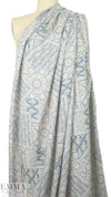 NY designer bandana montage drapey viscose woven