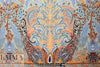 Italian paisley medallion border viscose crepe woven 2 yd
