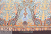 Italian paisley medallion border viscose crepe woven