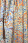 Italian paisley medallion border viscose crepe woven 2.125 yds