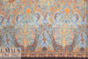 Italian paisley medallion border viscose crepe woven