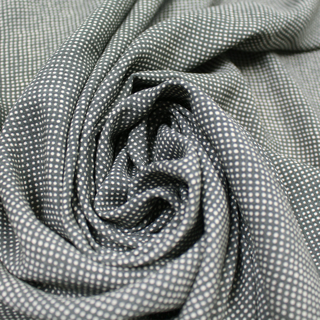 French classic dotted printed viscose blouseweight woven 1.25 yds