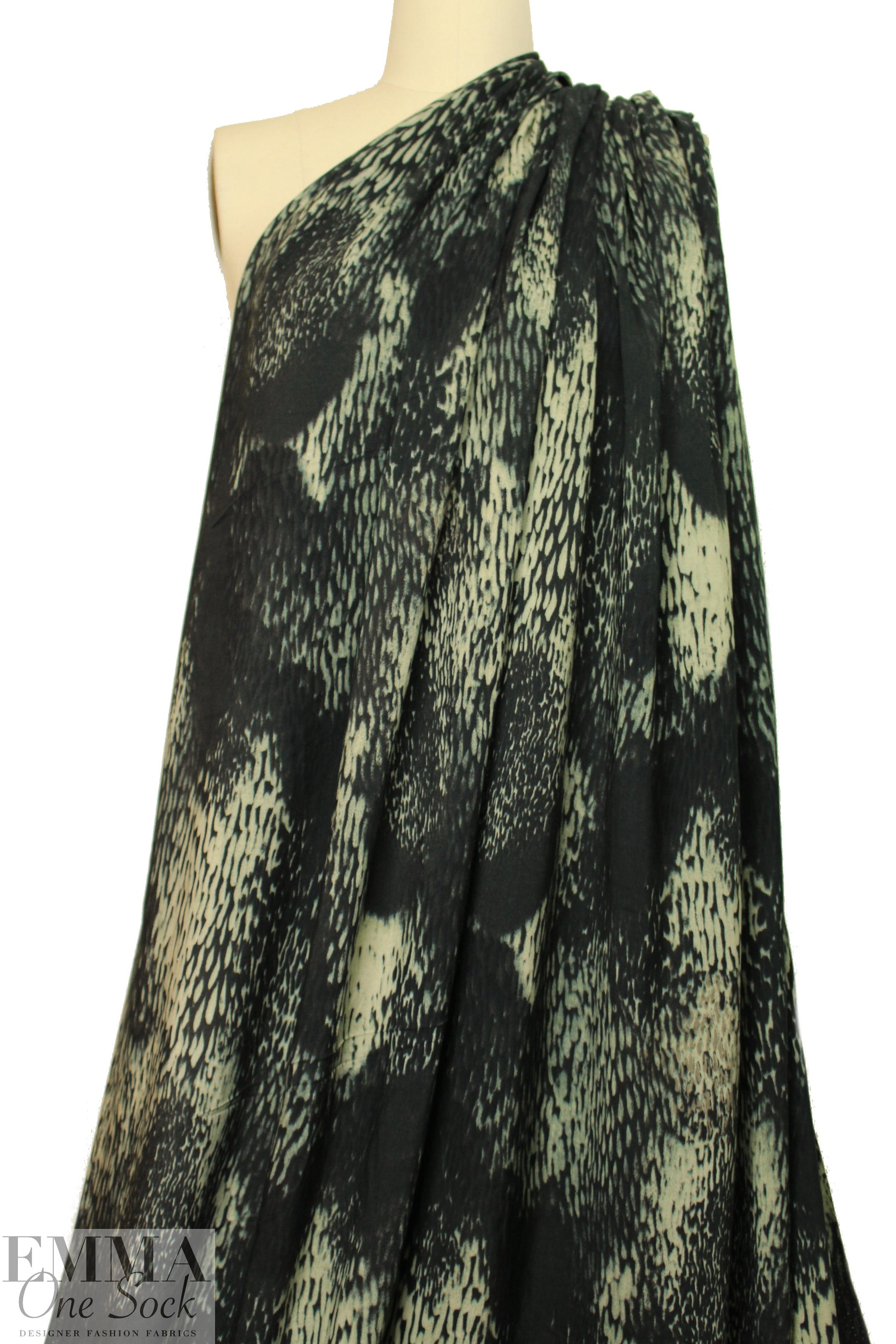 Tah@ri drapey viscose woven - abstract shadings 2 yd