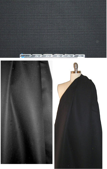Rachel Z0e textured viscose coating  - black 1.5 yds