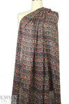 NY designer boho ikat graphic gauzy viscose woven