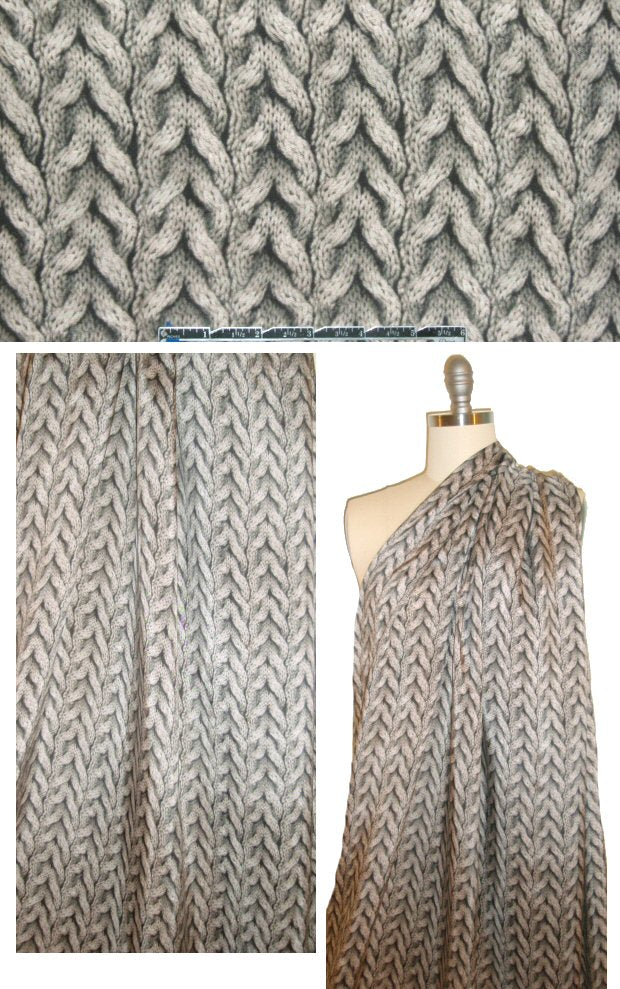 Italian silk-like viscose WOVEN - 'knit one'