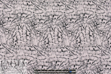 Rebecca Tayl0r 'dashy doodles' viscose woven 1.75 yd