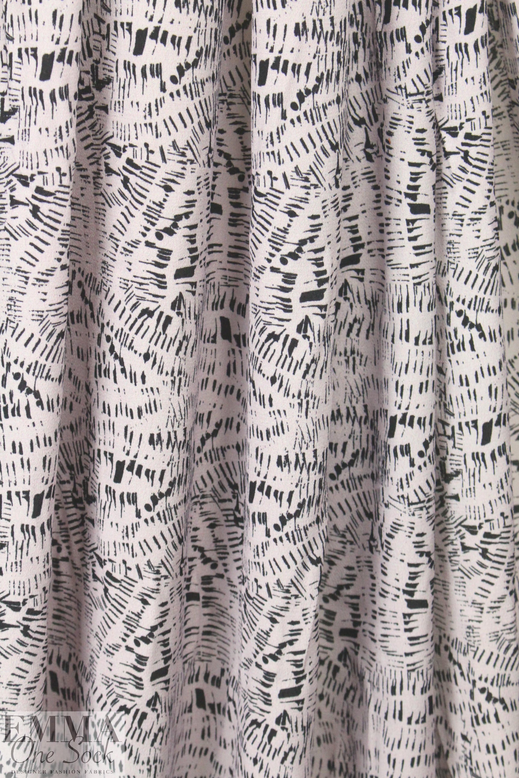 Rebecca Tayl0r 'dashy doodles' viscose woven 2.625 yds