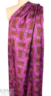 Rache1 Comey 'quirky tiger' satin face viscose woven 1.5 yds