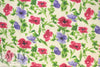 CA designer viscose/silk blend voile - painted flowers 1.875 yd