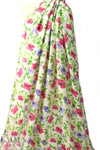 CA designer viscose/silk blend voile - painted flowers
