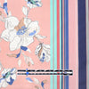 Italian 'floral sketch' border print cotton lawn .66 yds
