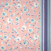Italian 'floral sketch' border print cotton lawn .66 yds