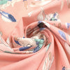 Italian 'floral sketch' border print cotton lawn .66 yds
