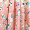 Italian 'floral sketch' border print cotton lawn .66 yds