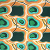 Italian 'groovy waters' viscose challis woven 1.25 yds