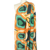 Italian 'groovy waters' viscose challis woven 1.625 yd