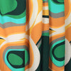 Italian 'groovy waters' viscose challis woven .75 yds