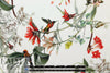 Italian hummingbird garden print viscose challis