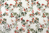 Italian hummingbird garden print viscose challis
