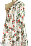Italian hummingbird garden print viscose challis .5 yds