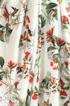 Italian hummingbird garden print viscose challis 2 yds