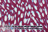 NY designer 'purple plumage' viscose crepe woven 1.375 yds