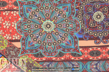 Italian 'decorative patterns' viscose crepe woven