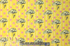 German viscose crepe woven - retro flower graphic 1.5 yd