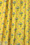 German viscose crepe woven - retro flower graphic 1.5 yd