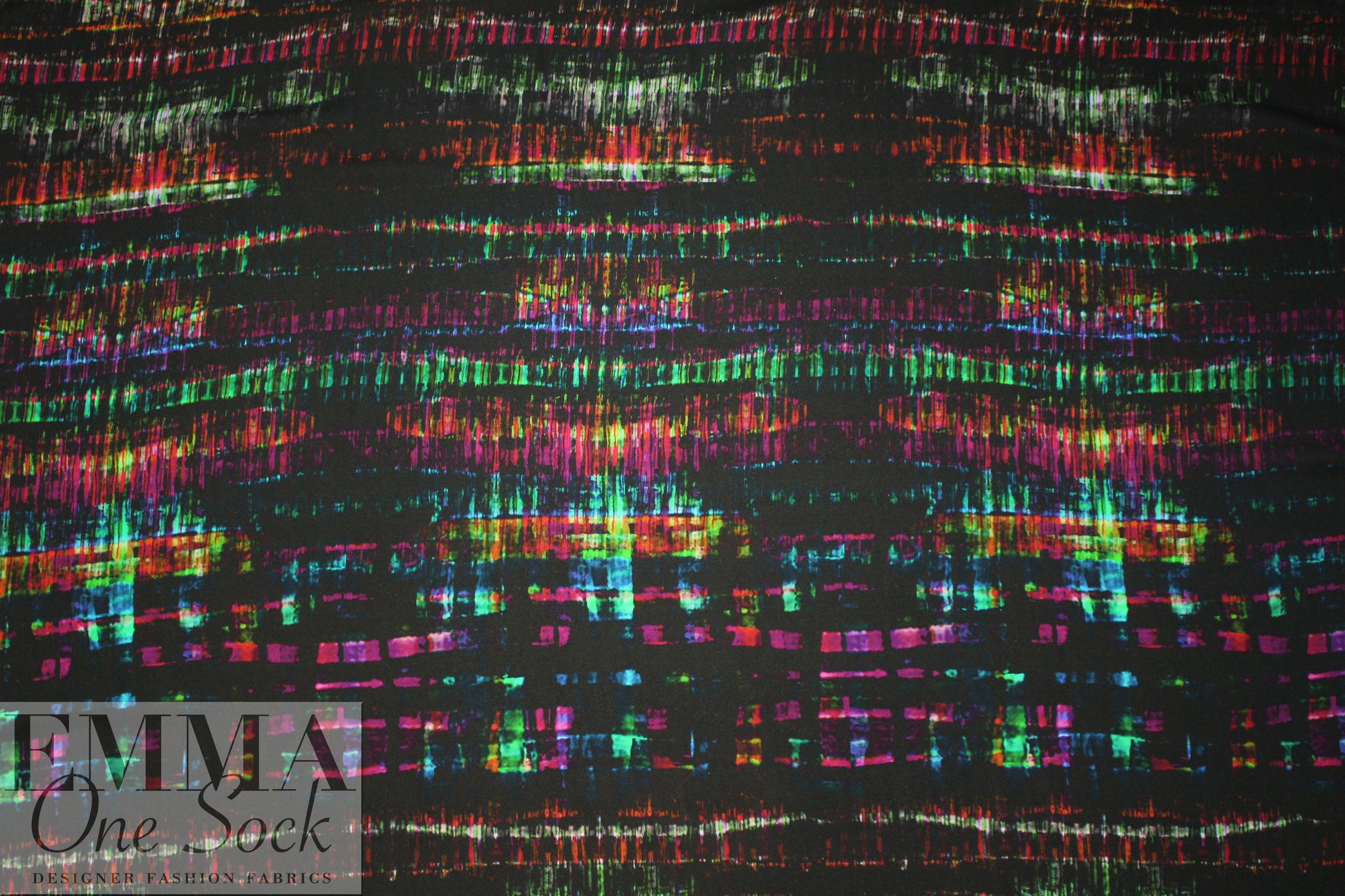 Italian viscose crepe woven - prism nocturne 1.375 yds