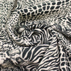 Italian 'savannah safari' viscose crepe woven 1.625 yds