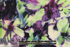 Italian viscose crepe woven - lime/violet floral