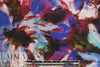 Italian viscose crepe woven - cobalt/fucshia floral