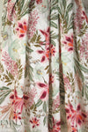 Italian viscose crepe woven - garden in bloom 1.5 yds