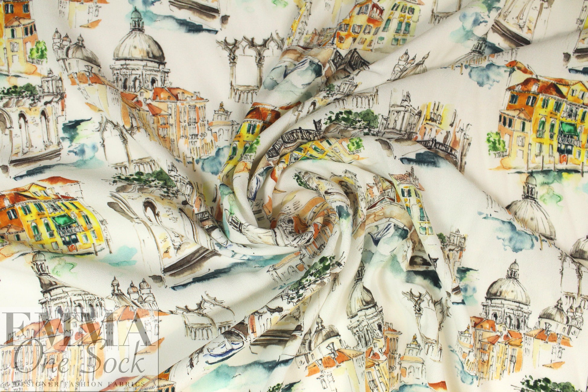 Italian 'European tour' viscose crepe